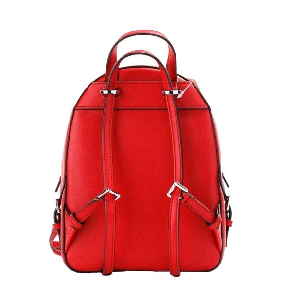 New Michael Kors Jaycee Extra-Small Leather Convertible Backpack Bright Red - Picture 2 of 3